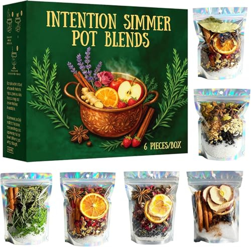 Intention Simmer Pot Blends, Reiki-Infused Simmer Pot Mix for Stove Potpourri,for Home Fragrance, Manifestation, and Energy Cleansing, Unique Mindfulness and Spiritual Gift Idea