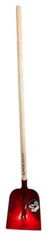 Holsteinerschaufel Superleicht 1,1kg – Aluminiumschaufel mit Holzstiel – rückenschonendes Arbeiten, Sandschaufel, Bauschaufel & Kornschaufel – Ergonomische Gartenschaufel aus Ergal-Aluminium