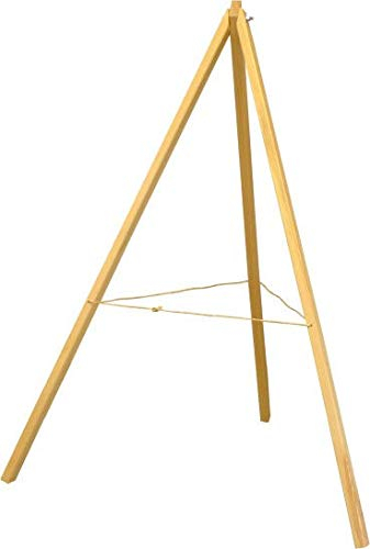 Stronghold S140 Holzständer für Strohzielscheiben – Stabiler dreibeiniger Ständer aus robustem Holz – passend für runde Zielscheiben bis 80 cm – Gesamthöhe ca. 120 cm – ohne Scheibe