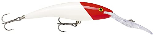 Rapala - Deep Tail Dancer Angelköder - Angelzubehör aus Balsaholz - Stabile Tauchschaufel - Süßwasser Spinnköder - Lauftiefe 12m - Fischköder 13cm, 42g - Hergestellt in Estland - Red Head