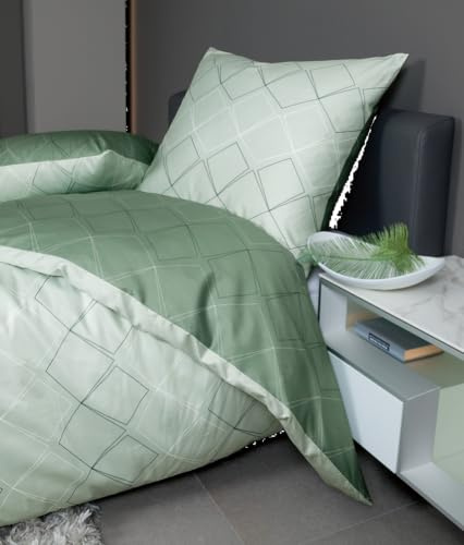 Janine Design Mako-Satin Bettwäsche J.D. 87053-06 1 Bettbezug 240 x 220 cm + 2 Kissenbezüge 80 x 80 cm