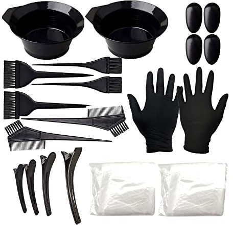 Desikixudy 1 Unidades de peluquería Ferrbe cepillo tazón autoayuda salón DIY herramientas de peinado con campana de ducha desechable