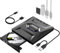 ARCELI Externer DVD CD Laufwerk, DVD Laufwerk, CD Laufwerk Extern, USB 3.0 Typ C DVD/CD/VCD Extern mit SD/TF und USB-Anschlüssen, CD-/DVD-RW-Brenner für Windows XP/7/8/10/PC, MacBook, Linux usw.