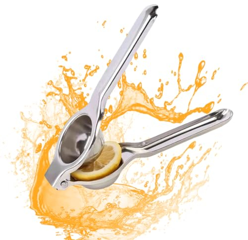 FKWKUW Presse-Agrumes Manuel, Acier Inoxydable, Presse-Citron pour Citrons, Limes Et Pamplemousses, Résistant À La Corrosion, Lavable Au Lave-Vaisselle, Lavable Au Lave-Vaisselle