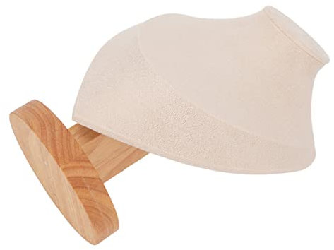 lyrlody Schmuckbüsten Ständer Samt Halskettenhalter Schmuckdisplay Modell Bust Stand für Vielseitige Halsketten zu Hause & Boutique (Beige)