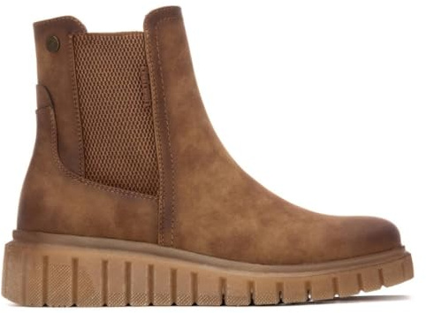 REFRESH - Botín Mujer Camel - Calzado Cómodo y Versátil - Moda casual - Modelo 17321101 (Talla 38)