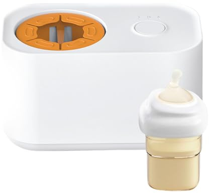 Baby Bottle Shaker – Electric Milk Mixing Machine, Formula Blender for Newborns | Constant Temperature USB Mixer, Portable 2-in-1 Bottles Prep Tool, Travel Bottle Maker for Indoor Outdoor Use