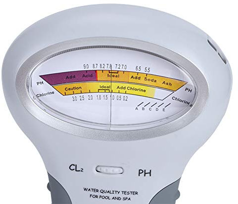 KIKYO Testeur d'eau, outil portable d'analyse de l'eau avec une précision de mesure élevée pour détecter la valeur de chlore de valeur de pH