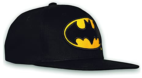 Logoshirt®️ DC Comics I Batman I Logo I Kinder Snapback Cap I Kappe I Mädchen & Jungen I Bestickt I verstellbar I schwarz I Lizenziertes Originaldesign