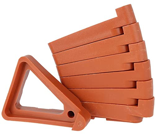 AidShunn 24 vasi da fiori con piedi per piante, traspiranti, triangolari, supporti invisibili, alzate per dita dei piedi, supporto per piante in vaso per interni ed esterni, contenitore per piante da