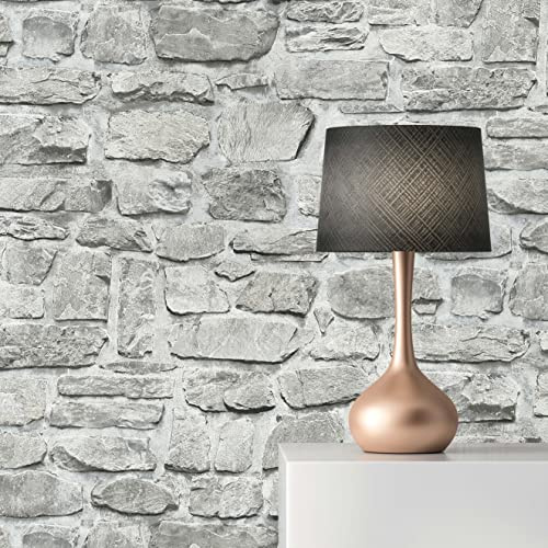TADESSI Tapet stenutseende Eliano M1-No.185 fibertapet grå beige stentapet stenvägg vardagsrum sovrum kök non-woven