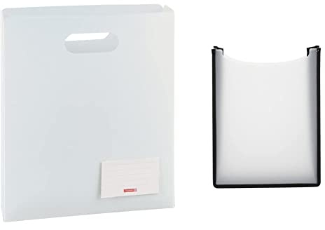 Brunnen 104163500 Heftbox FACT!pp (25 x 31 x 5 cm) weiß/arctic & HERMA 19480 Heftbox Flexi DIN A4 (35 x 26 x 7 cm) Kinder Heftebox für Hefte und Schnellhefter im Schulranzen und Rucksack, weiß