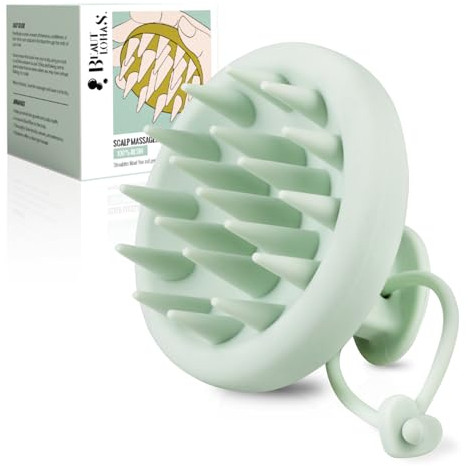 Kopfhaut massagebürste, Kopfmassage bürste, BEAUTLOHAS. Silikon shampoo haarbürste, scalp massager zum Peeling und zur Stimulierung des Haarwachstums, Schuppenreduktion, Kopfmassage