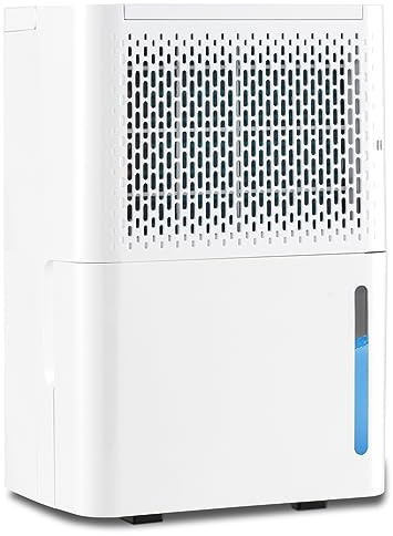 COSTWAY 12L Deumidificatore per Casa, Silenzioso ed Efficiente con Modalità Continua/Asciugatura/Auto, Timer 24 Ore, Maniglia Portatile, Ideale per Cantine Bagno e Camere da Letto