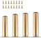 YAYODS 4 Stück Möbelfüße Gold - 15 cm Schrankfüsse Verstellbar - Möbelfüsse Metall mit Schrauben für Sofa, TV-Schrank, Nachttisch, Couchtisch, Schrank, Schreibtisch