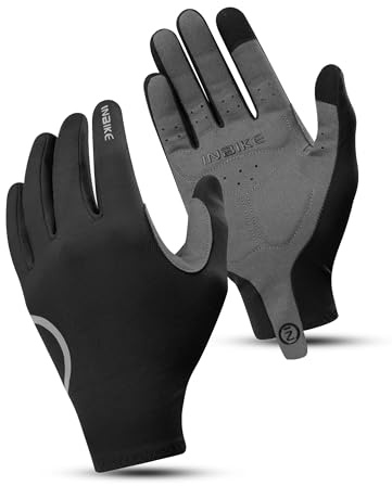 INBIKE Handskar för cyklar MTB vinterhandskar för män ull taktila motorcykel cyklar löpning elastiska långa handskar vindtät BK-XL