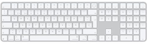 Apple Magic Keyboard con Touch ID y Teclado numérico para Modelos de Mac con Chip de Apple - Español - Teclas Blancas ​​​​​​​