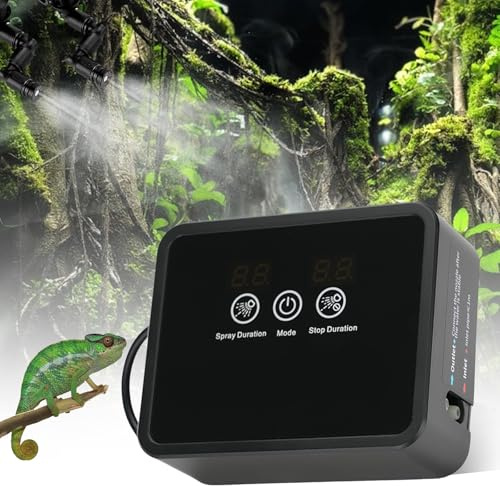 Intelligent luftfuktare för reptiler – intelligent terrarium bevattningssystem, intelligent dimma, automatisk spray med timer och spraymunstycken
