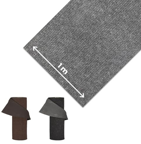 OLIVO.shop Passatoia Antiscivolo Ingresso al Metro Tappeto Moquette Multiuso Tappeto Ingresso Interno Esterno Rotolo Tappeto Corsia Effetto Moquette al Metro TRAFFIC GRIGIO (1x4 MT)