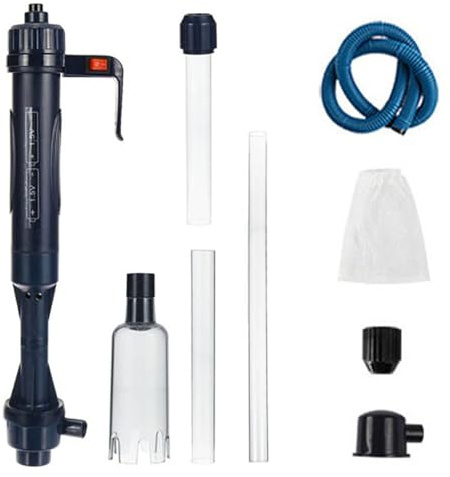 Limpiador de Grava para Acuario, 3 en 1 Aspirador Automático para Acuario, Cambio de Agua de Acuario, Multifuncional Cambiadores de Agua, Limpiador de Peceras para Lavado de Arena Cambio de Agua