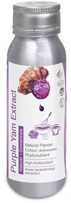 Extrait Liquide Ube Purple Yam 80g - Arôme Naturel Igname Violette - Concentré Boissons Bubble Tea - Saveur Tendance Premium - Colorant alimentaire bleu violet
