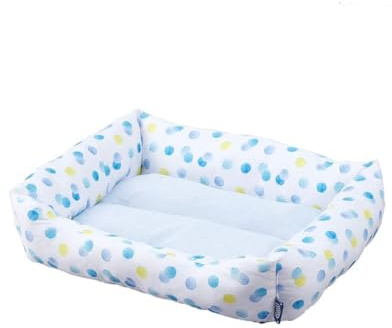 Iris Ohyama, Letto termico per animali domestici materiale coibentato, seduta imbottita, bordi per gatto e cane di piccola taglia - Pet Bed Sofa PCSB-20M, Macchiolina