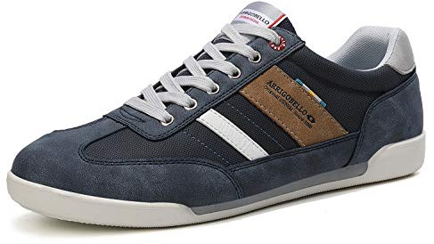 AX BOXING Mens Casual Shoes Fashion Sneakers Breathable Comfort Walking Shoes for Male(AA Navy Blue, Numeric_10)