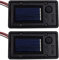 ULEMONDEE 2/4 Stück, Batterie-Box Solar-Laterne, Ersatz-Lampen, für den Außenbereich, hängende Solar-Laterne, LED-Zubehör (2 Stück)