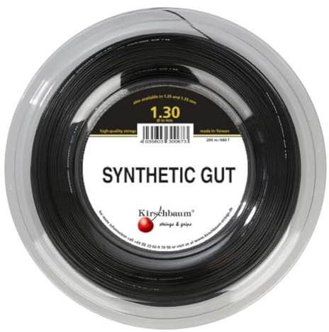 Kirschbaum Reel Synthetic Gut Black 1.30 mm (16G) 660ft