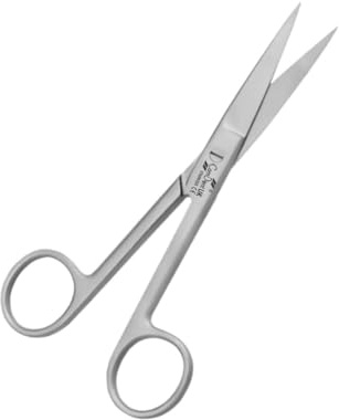 Forbici da medicazione, 14 cm, pronto soccorso, veterinari, toelettatura di animali domestici, infermieri, uso domestico e ufficio (affilate e dritte)
