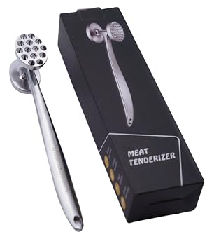 OhanaBeach®attendrisseur de Viande，Attendrisseur de Viande Double Face en Acier Inoxydable pour attendrir Les escalopes, Les côtelettes et Les Steaks.