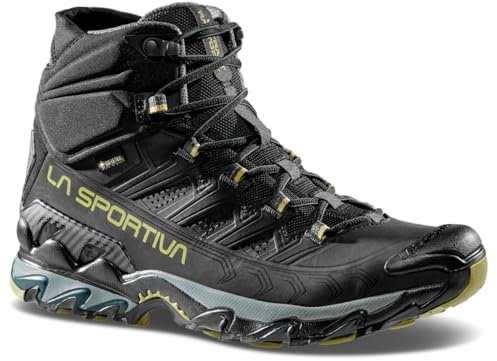 LA SPORTIVA Ultra Raptor II Mid Leather Wide GTX Bottes de randonnée pour homme, Black Cedar, 44 EU