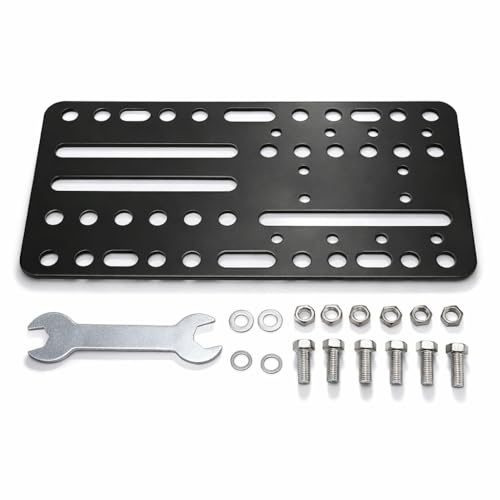ANGGREK Placa de Montaje Universal para Freno de Mano USB Soporte de Acero Inoxidable para Simuladores de Carreras con Múltiples Posiciones de Agujeros Compatible con Diferentes Cambiadores