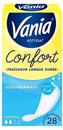 Vania Protège-slips Confort+ Fresh parfumé normal - Le paquet de 28