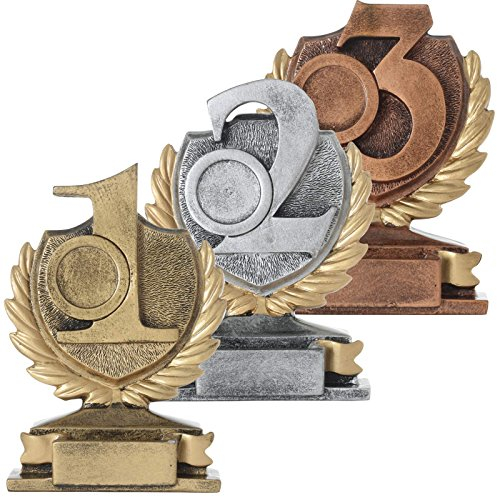 KDS Pokal Set PRAG je 1x Platz 1 2 3 Zahl Ziffer Sieger Trophäe Keramik 250g