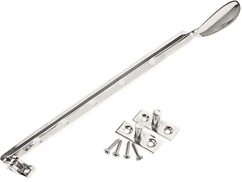 Be In Your Mind 325mm Casement Window Stay Casement Fastener Adjuster Pull Lock Catch with Fittings Silver Iron