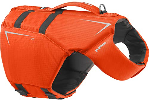 NRS CFD Dog Life Jacket – Reflective Dog Life Vest for Swimming, Boating, Hiking & Pools – Adjustable Flotation Vest for Small, Medium, Large Dogs – Pet Life Jacket with Handle