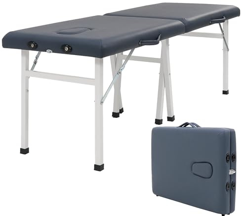 MASTER HEALTH PRODUCT Massage Harmon Economic Portable Massage Table Professional Massage Spa Beds-24I inch, Bluie, 10601S1