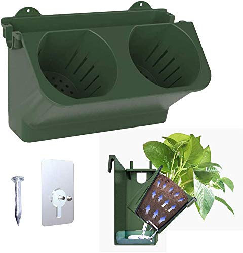 ZYFBD Fioriera verticale da parete da giardino da appendere all'esterno, autoirrigante, per interni/esterni/balconi/terrazze, design salvaspazio con serbatoio integrato per una facile cura delle