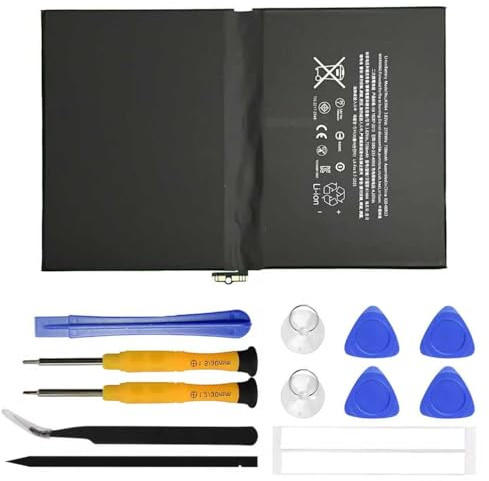 ERYNK A1664 Ersatz Akku Kompatibel mit i-pad Pro 9.7 2016, A1673 A1674 A1675 iPad6.3 iPad6.4 EMC 2976 2977 32GB/128GB/256GB MLN02LL/A MLMN2LL/A MLMV2LL/A MLMY2LL/A MLMQ2LL/A with Werkzeugsatz