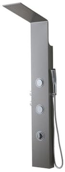 Verchromtes Duschpaneel mit Hydromassage und Regenduschkopf