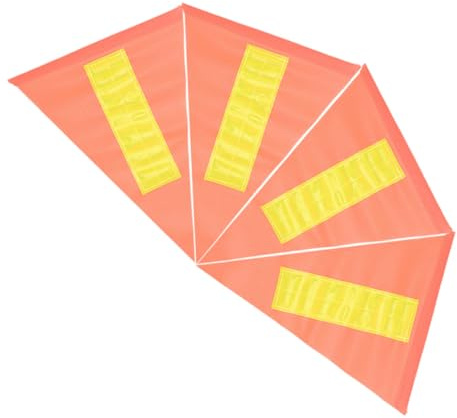 Toyvian 4pcs Reflective Safety Flags for Bikes Bicycle Pennant High Visibility PVC Warning Banner Quick Installation Suitable for Night Cycling Scooter Trailers Outdoor Use Yellow