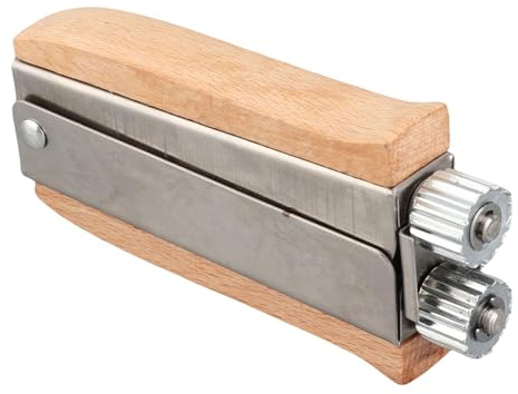 Jeffergarden Bee Frame Tight Wire Crimper, Stainless Steel Beekeeping Tool with Wood Handle for Beehive Frame Installation, Easy to Use and Long Service Life