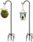 XRR Ganci Di Pastore 2 Pezzi 96 cm Ganci Da Giardinaggio, Paletto Da Giardino In Metallo Con Gancio 5 artigli, per mangiatoie uccelli, lanterne,Natale,Sfera Di Fiori, matrimoni