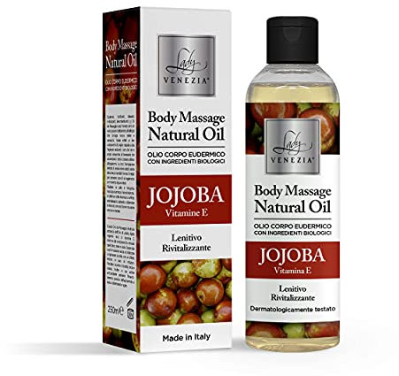 Body Massage Natural Oil - 8 fragranze, lenitivo e rivitalizzante 250 ml (Jojoba)