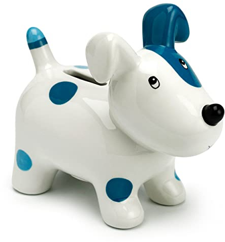 Mousehouse Gifts - Blue Dog Piggy Bank, Dog Money Box for Children's Savings & Bedroom Decoration