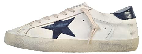 Golden Goose Herren super-Star Sneaker beige - Night Blue 43 EU