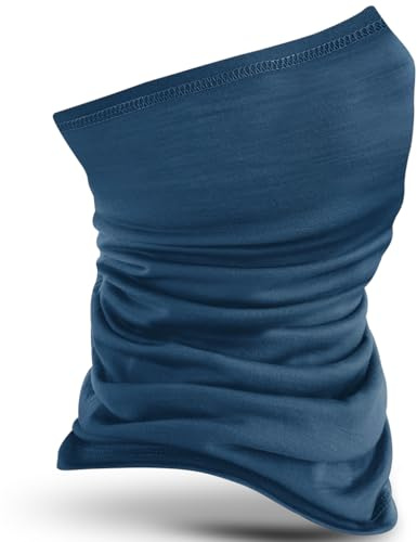 Merino Wool Multi-Purpose Headwear - Breathable, Quick-Drying, Anti-Bacterial, and Odor Resistant - Available in Black, Military Green, and Steel Blue