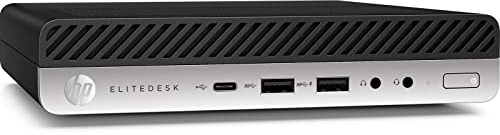 HP Mini PC Computer Desktop EliteDesk 800, Procesador Core i5-7400T, Memoria RAM 8GB, Disco SSD 240GB, Win 11 Pro (Reacondicionado)
