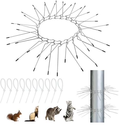 1 Set Anti Cat Belt For Trees, Cat Repellent Belt Adjustable Marten Repellent, Digging Deterrent Stainless Steels Cat Barrier Cat Spikes For Home, Gutter And Tree, Marten Protection, Downpipe